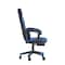 Flash Furniture Blue LeatherSoft Gaming Chair with Skater Wheels CH-00288-BL-RLB-GG - alternate 2